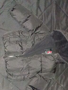Swiss Tech Black Jacket with White and Red Cross Patch